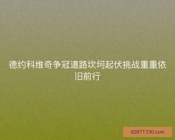 德约科维奇争冠道路坎坷起伏挑战重重依旧前行